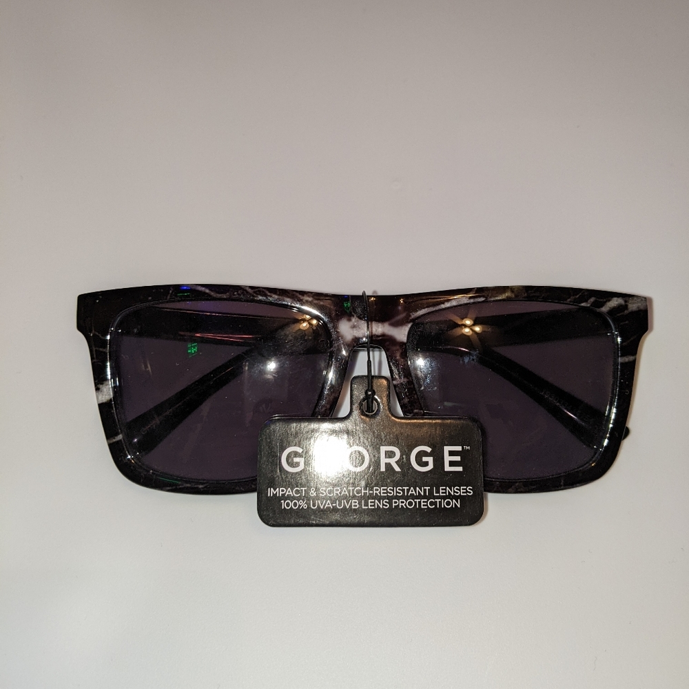 Nwt George black fashion sunglasses - Picture 1 of 10